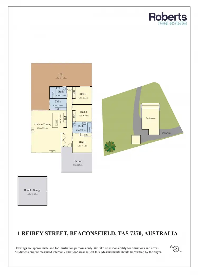 Floorplan of Homely house listing, 1 Reibey Street, Beaconsfield TAS 7270