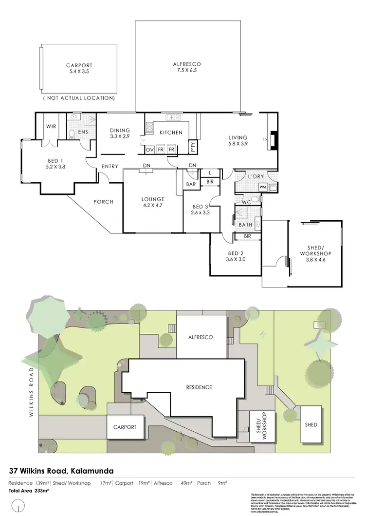 Floorplan of Homely house listing, 37 Wilkins Road, Kalamunda WA 6076
