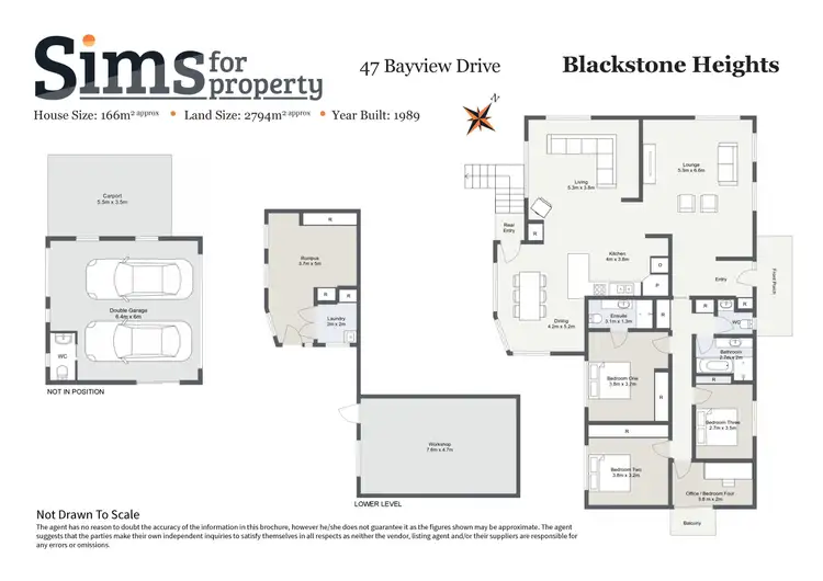 Floorplan of Homely house listing, 47 Bayview Drive, Blackstone Heights TAS 7250