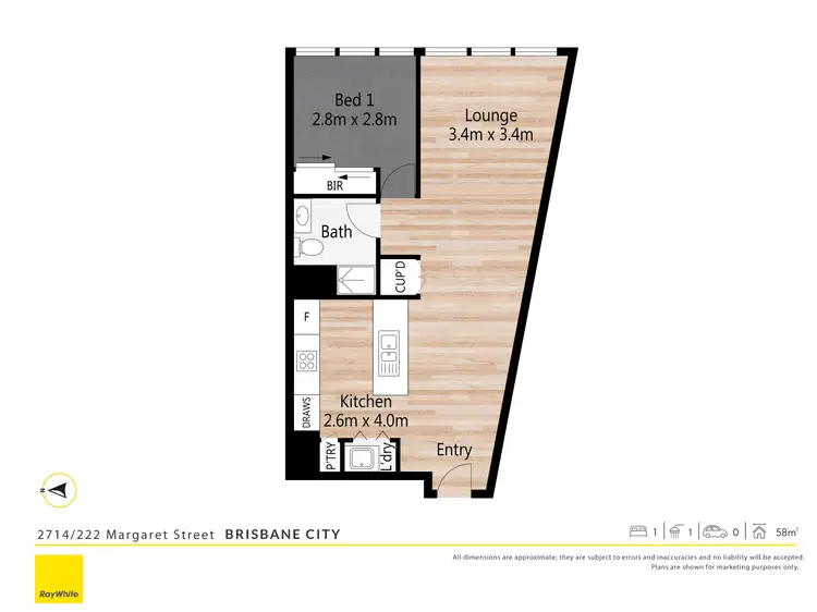 Floorplan of Homely apartment listing, 2714/222 Margaret Street, Brisbane City QLD 4000