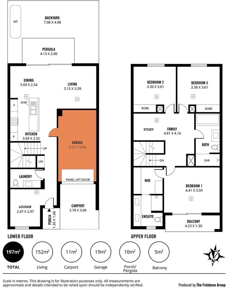 Floorplan of Homely townhouse listing, 9/6 Chambers Street, Marion SA 5043