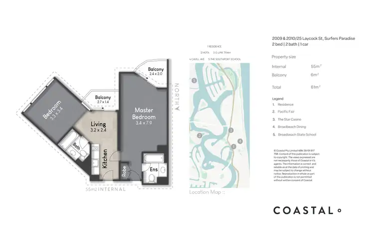 Floorplan of Homely unit listing, 2010/25 Laycock Street, Surfers Paradise QLD 4217