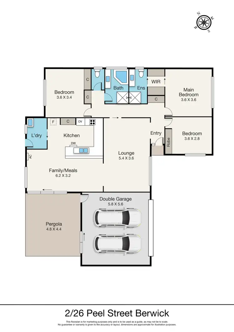 Floorplan of Homely unit listing, 2/26 Peel Street, Berwick VIC 3806