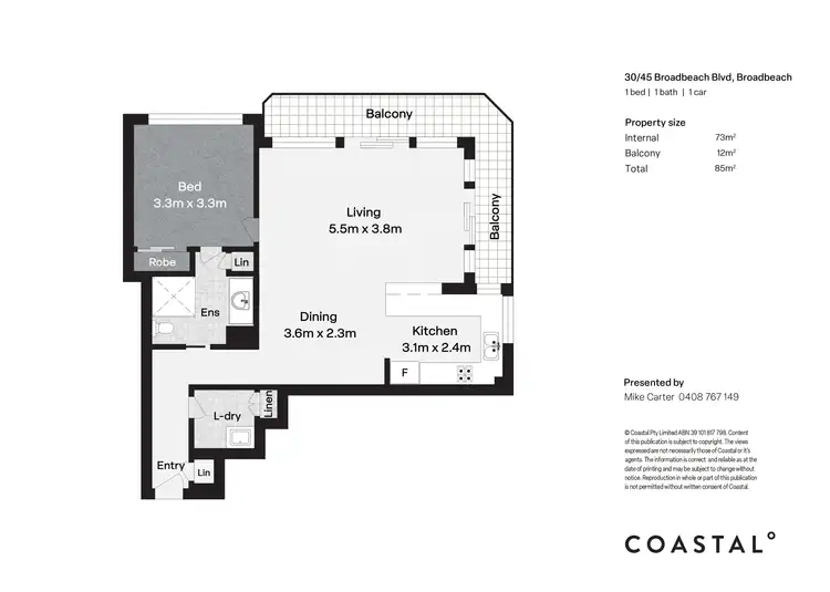 Floorplan of Homely apartment listing, 30/45 Broadbeach Boulevard, Broadbeach QLD 4218