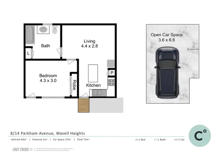 Floorplan of Homely unit listing, 8/14 Parkham Avenue, Wavell Heights QLD 4012