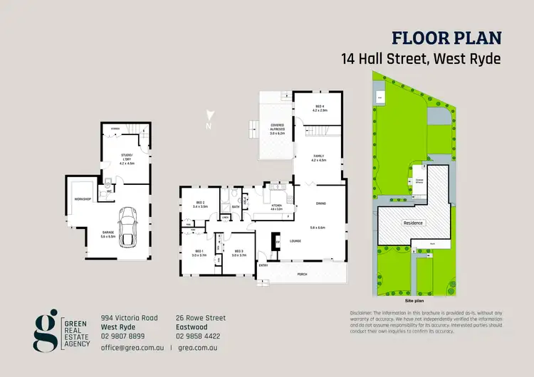 Floorplan of Homely house listing, 14 Hall Street, West Ryde NSW 2114