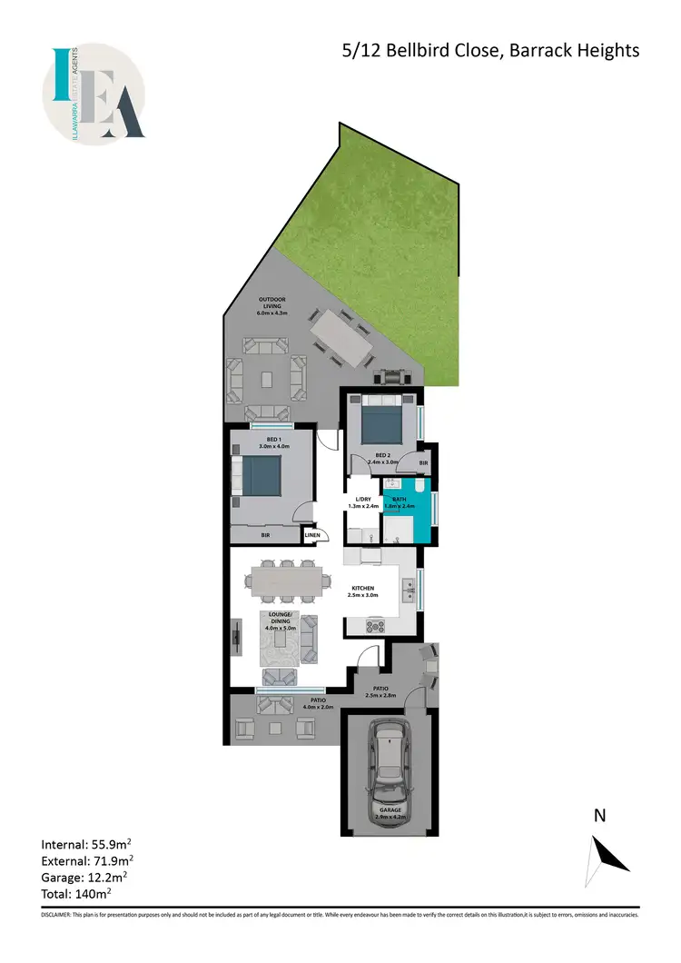 Floorplan of Homely villa listing, 5/12 Bellbird Close, Barrack Heights NSW 2528