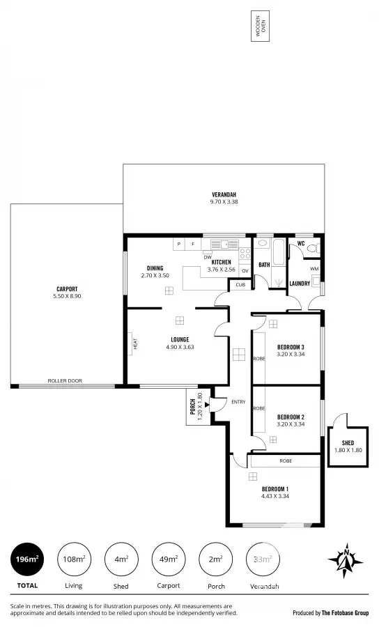 Floorplan of Homely house listing, 6 Baroona Street, Pooraka SA 5095