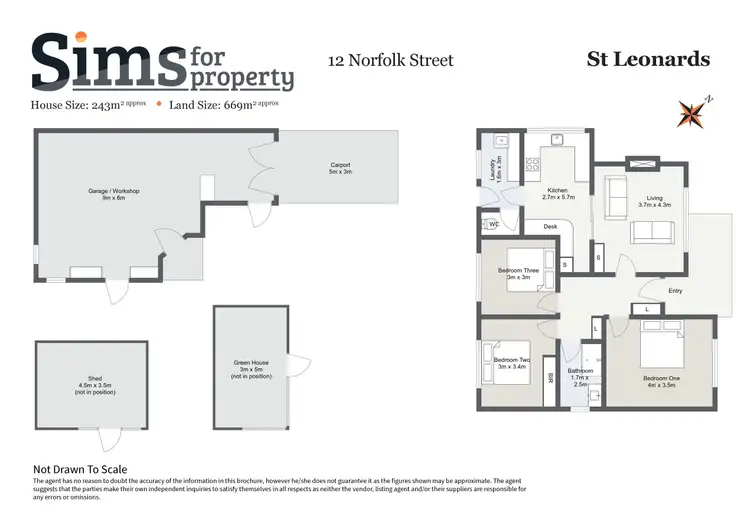 Floorplan of Homely house listing, 12 Norfolk Street, St Leonards TAS 7250