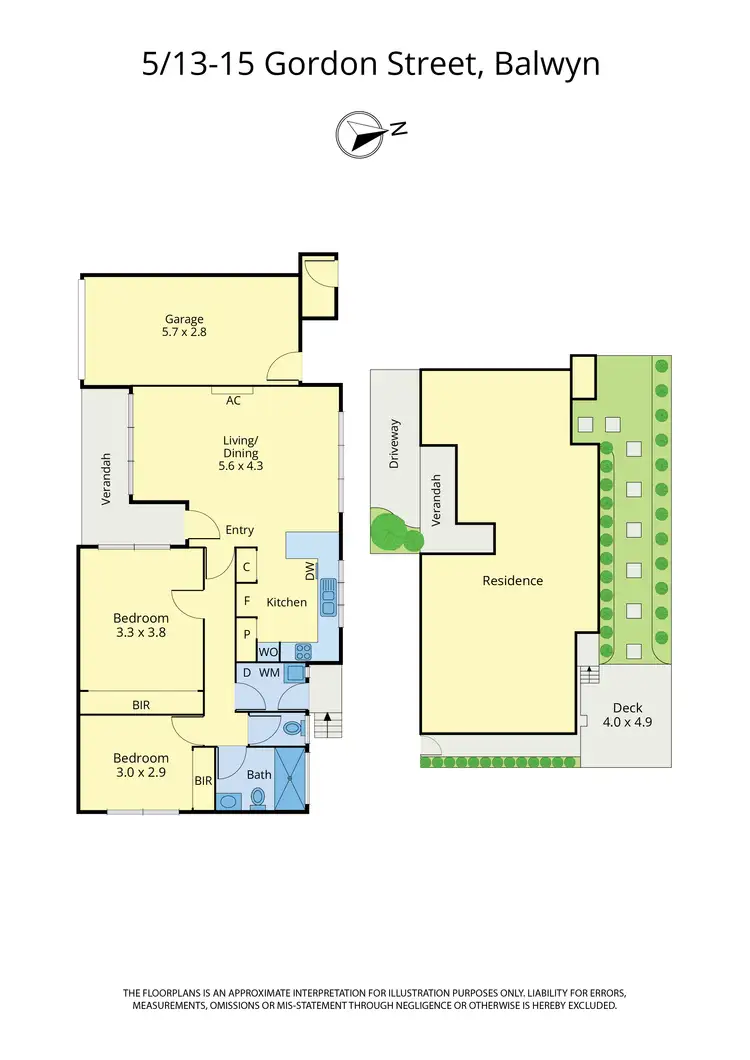 Floorplan of Homely unit listing, 5/13-15 Gordon Street, Balwyn VIC 3103