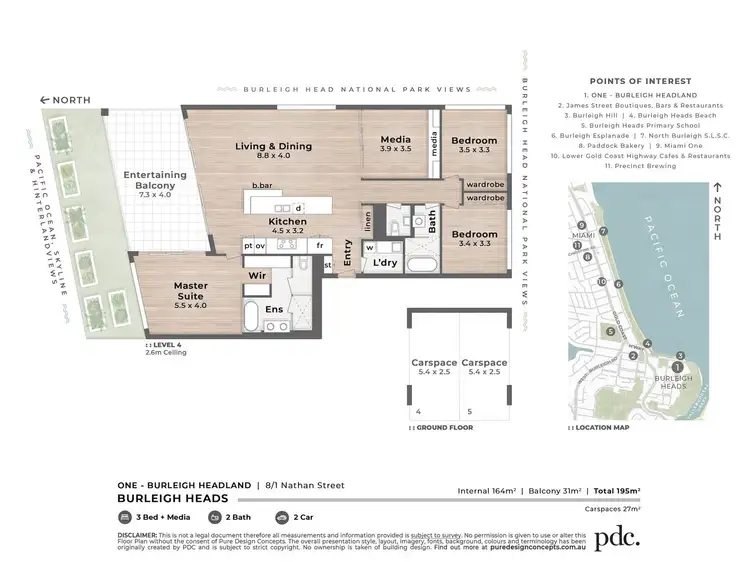 Floorplan of Homely apartment listing, 8/1 Nathan Street, Burleigh Heads QLD 4220