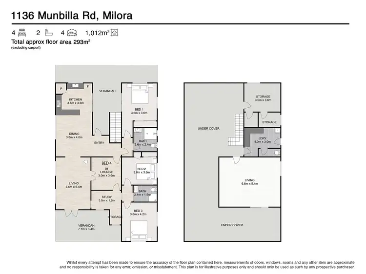 Floorplan of Homely house listing, 1136 Munbilla Road, Milora QLD 4309