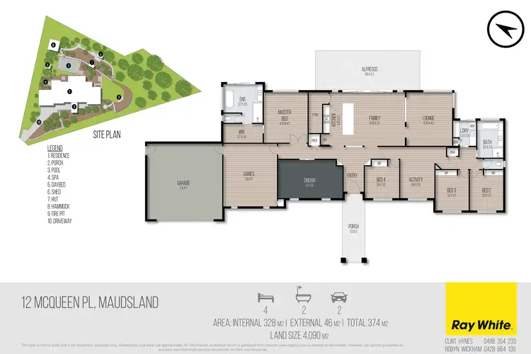 Floorplan of Homely rural property listing, 12 McQueen Place, Maudsland QLD 4210