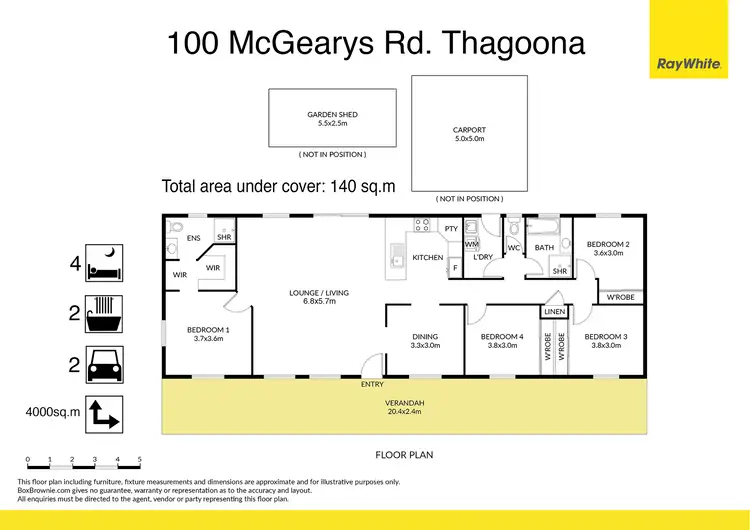 Floorplan of Homely house listing, 100 McGearys Road, Thagoona QLD 4306