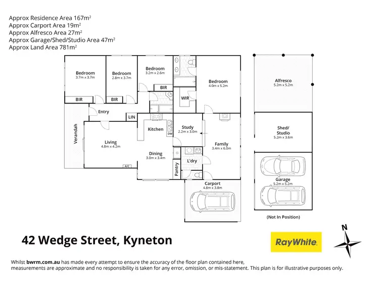 Floorplan of Homely house listing, 42 Wedge Street, Kyneton VIC 3444