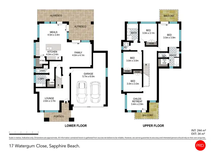 Floorplan of Homely house listing, 17 Watergum Close, Sapphire Beach NSW 2450