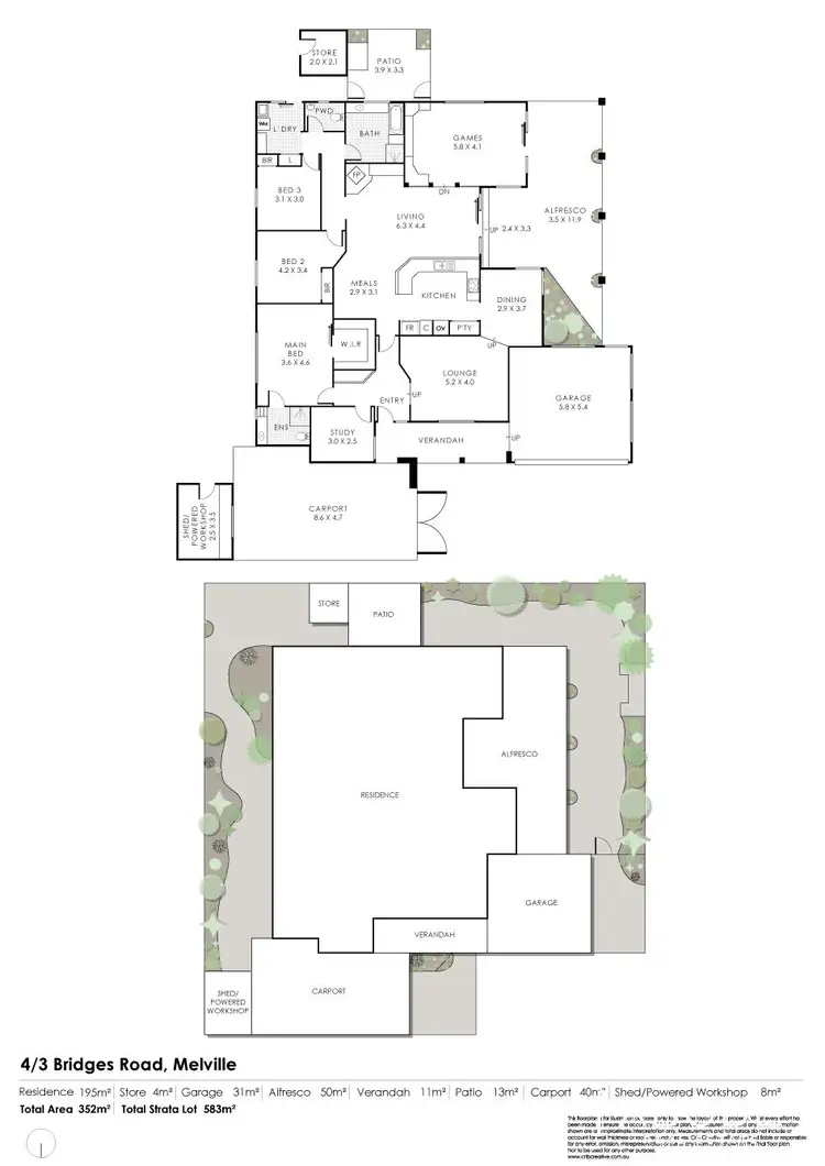 Floorplan of Homely house listing, 4/3 Bridges Road, Melville WA 6156