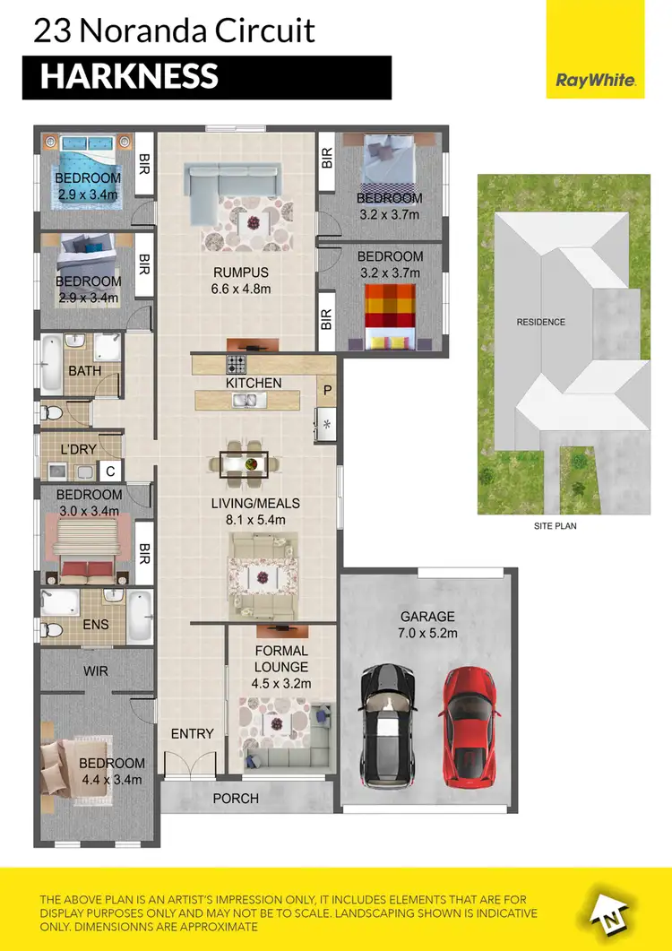 Floorplan of Homely house listing, 23 Noranda Circuit, Harkness VIC 3337