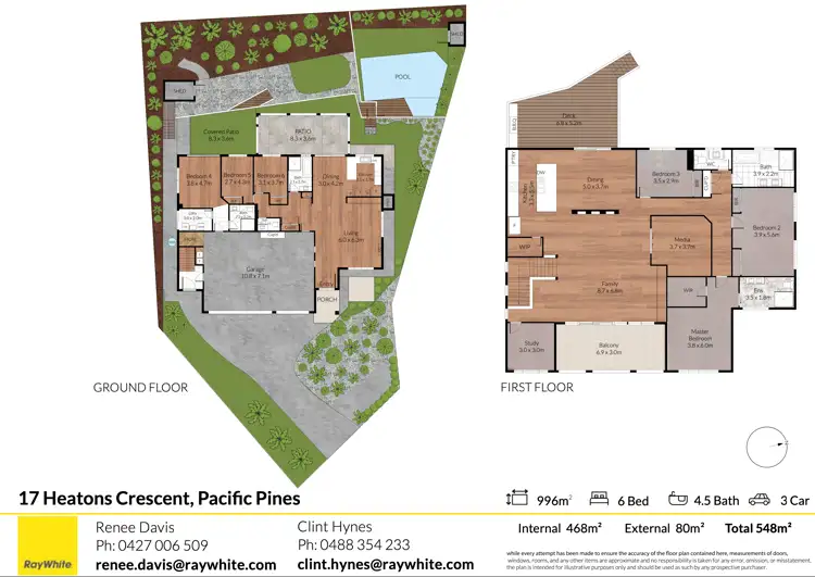Floorplan of Homely house listing, 17 Heatons Crescent, Pacific Pines QLD 4211