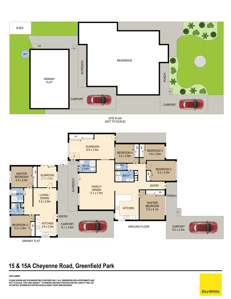 Floorplan of Homely house listing, 15 & 15A Cheyenne Road, Greenfield Park NSW 2176