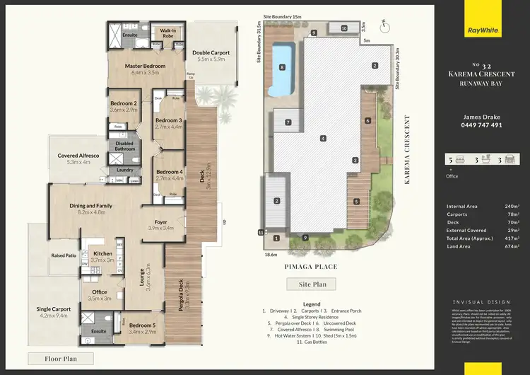 Floorplan of Homely house listing, 32 Karema Crescent, Runaway Bay QLD 4216