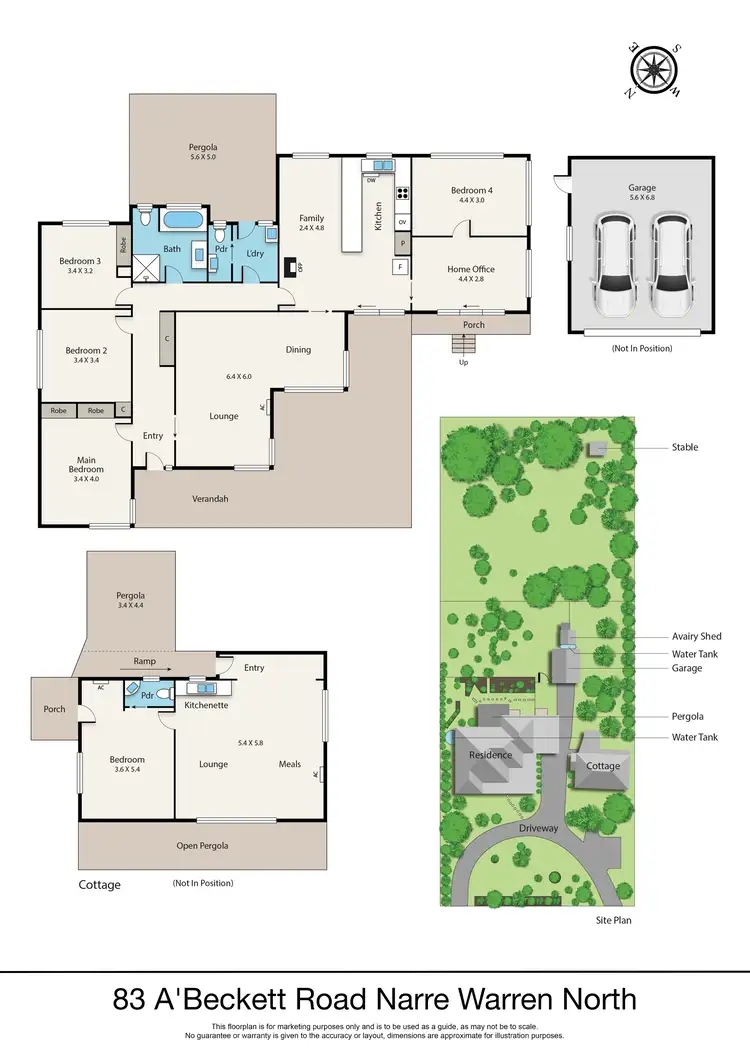 Floorplan of Homely house listing, 83 A'Beckett Road, Narre Warren North VIC 3804