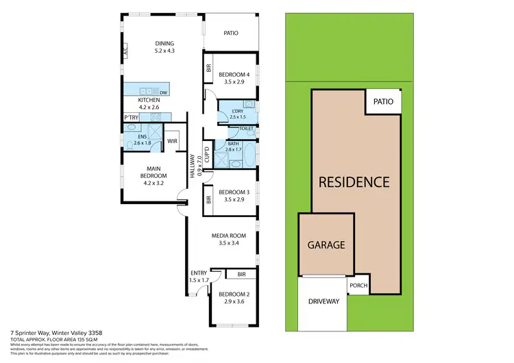 Floorplan of Homely house listing, 7 Sprinter Way, Winter Valley VIC 3358