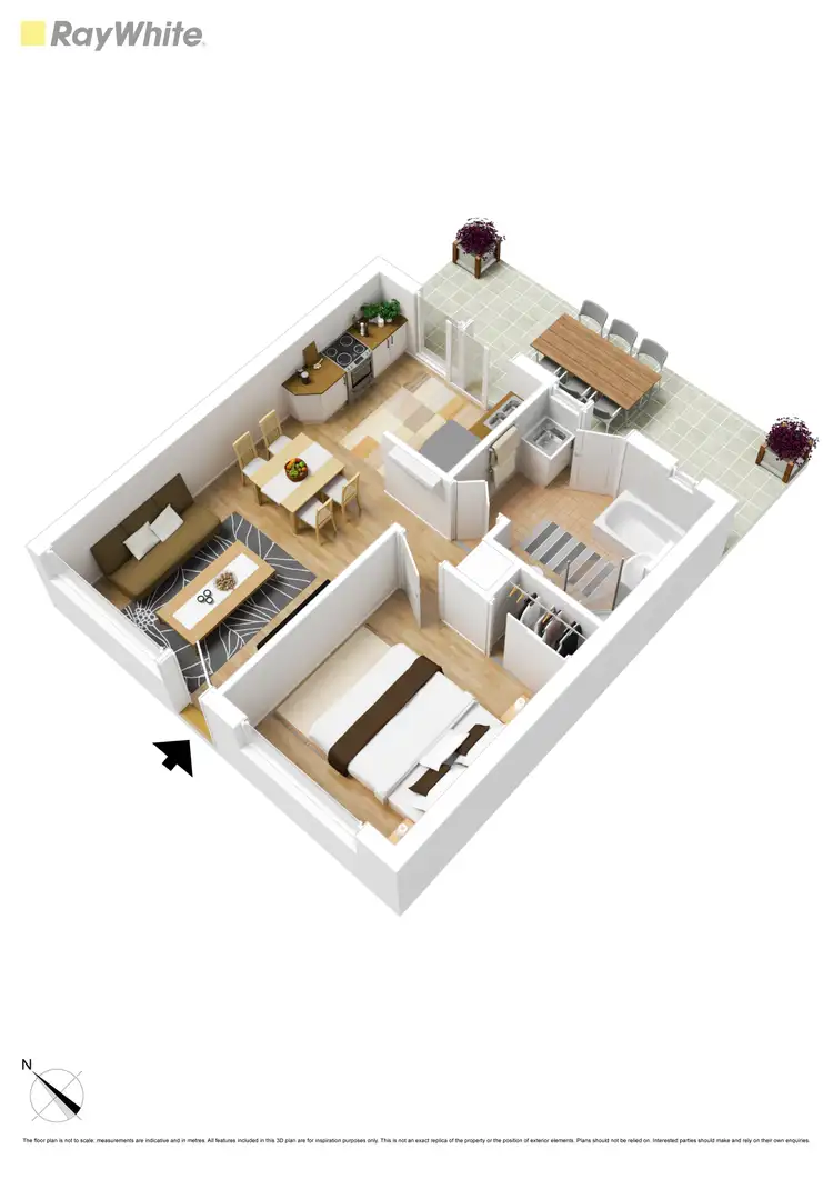 Floorplan of Homely unit listing, 6/23-25 Olive Grove, Mentone VIC 3194