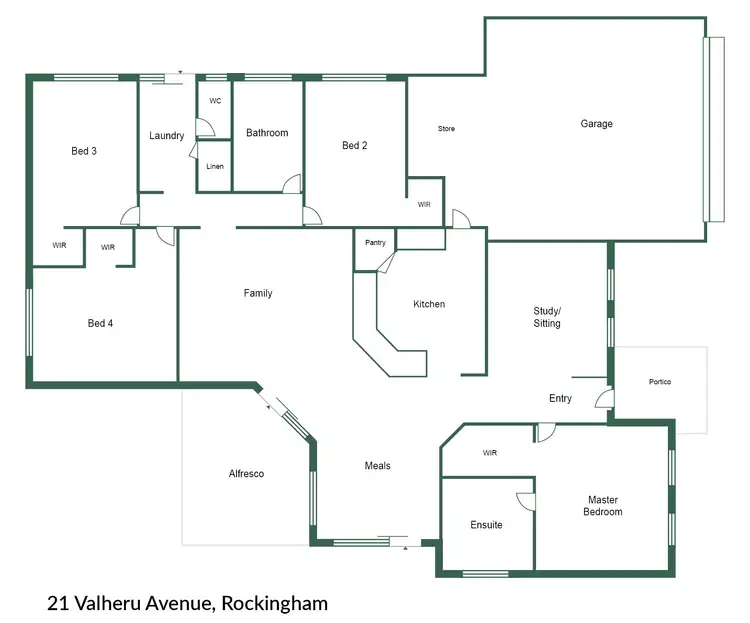 Floorplan of Homely house listing, 21 Valheru Avenue, Rockingham WA 6168