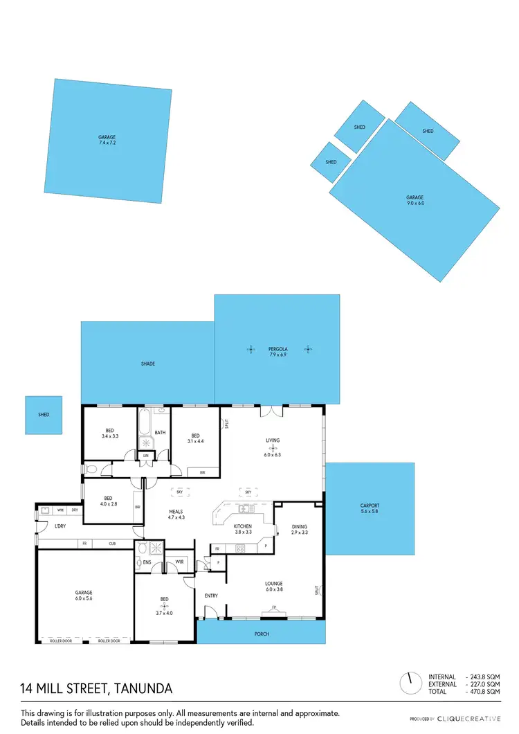 Floorplan of Homely house listing, 14 Mill Street, Tanunda SA 5352