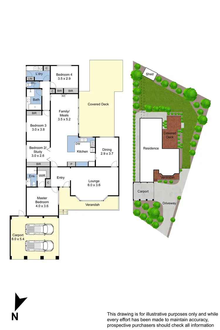 Floorplan of Homely house listing, 10 Denise Close, Rowville VIC 3178