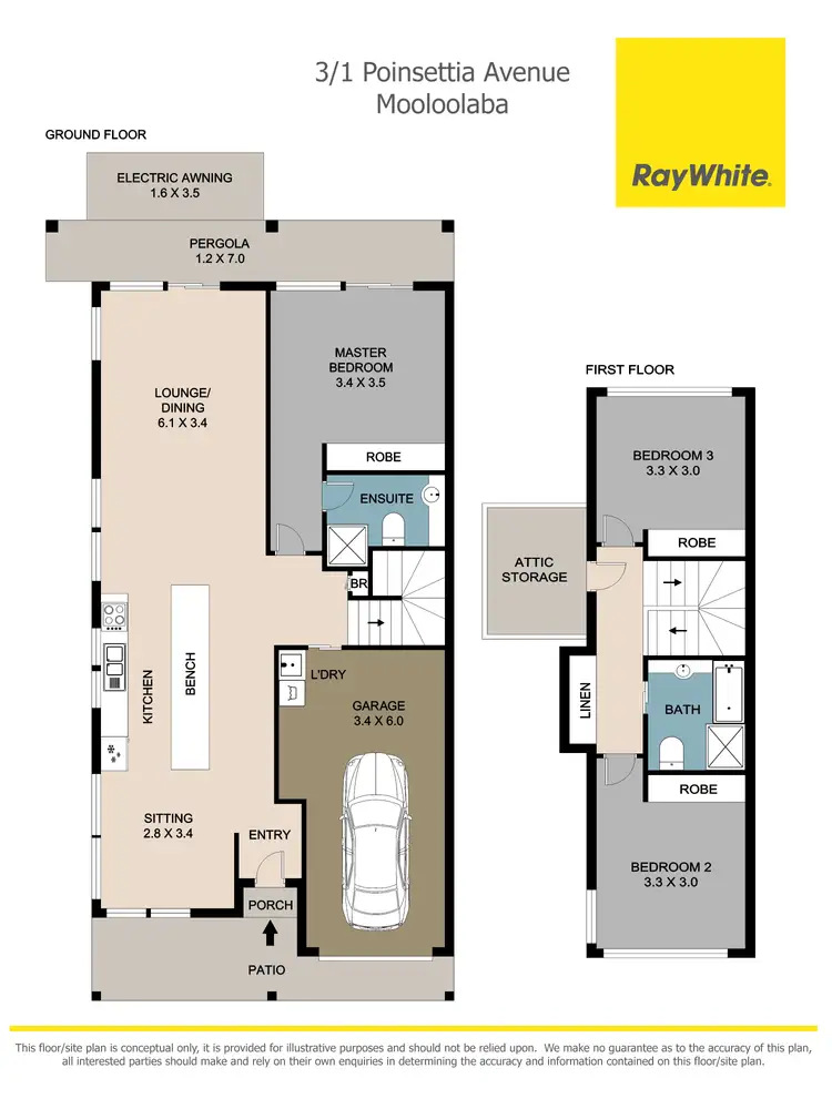 Floorplan of Homely apartment listing, 3/1 Poinsettia Court, Mooloolaba QLD 4557