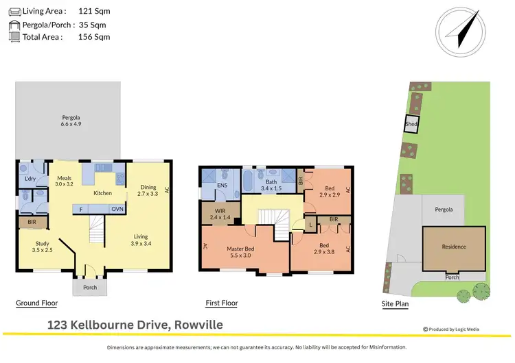 Floorplan of Homely house listing, 123 Kellbourne Drive, Rowville VIC 3178