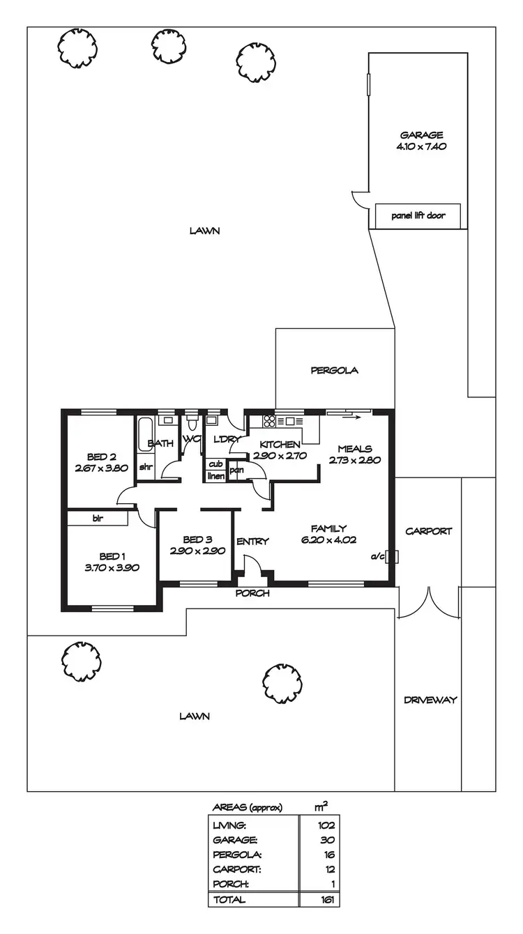 Floorplan of Homely house listing, 14 Stuart Street, Dernancourt SA 5075
