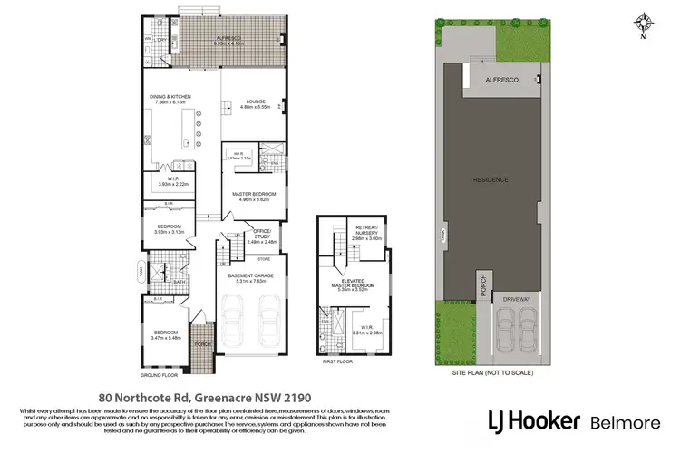 Floorplan of Homely house listing, 80 Northcote Road, Greenacre NSW 2190