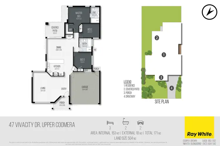 Floorplan of Homely house listing, 47 Vivacity Drive, Upper Coomera QLD 4209