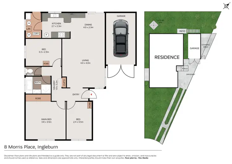 Floorplan of Homely house listing, 8 Morris Place, Ingleburn NSW 2565