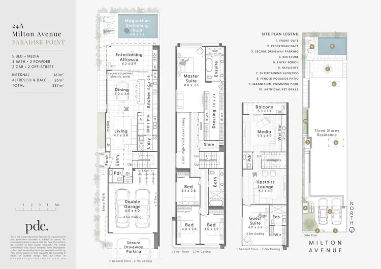 Floorplan of Homely villa listing, 24A Milton Avenue, Paradise Point QLD 4216