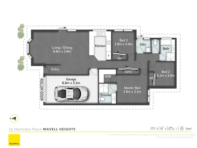 Floorplan of Homely house listing, 25 Manitoba Place, Wavell Heights QLD 4012