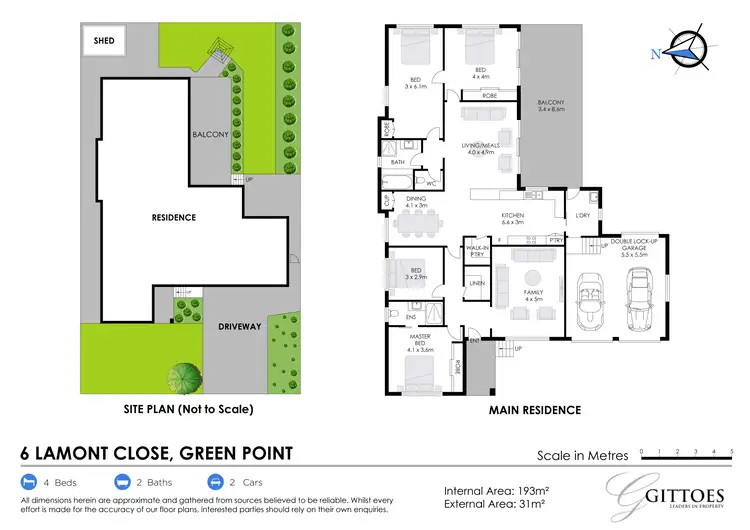 Floorplan of Homely house listing, 6 Lamont Close, Green Point NSW 2251