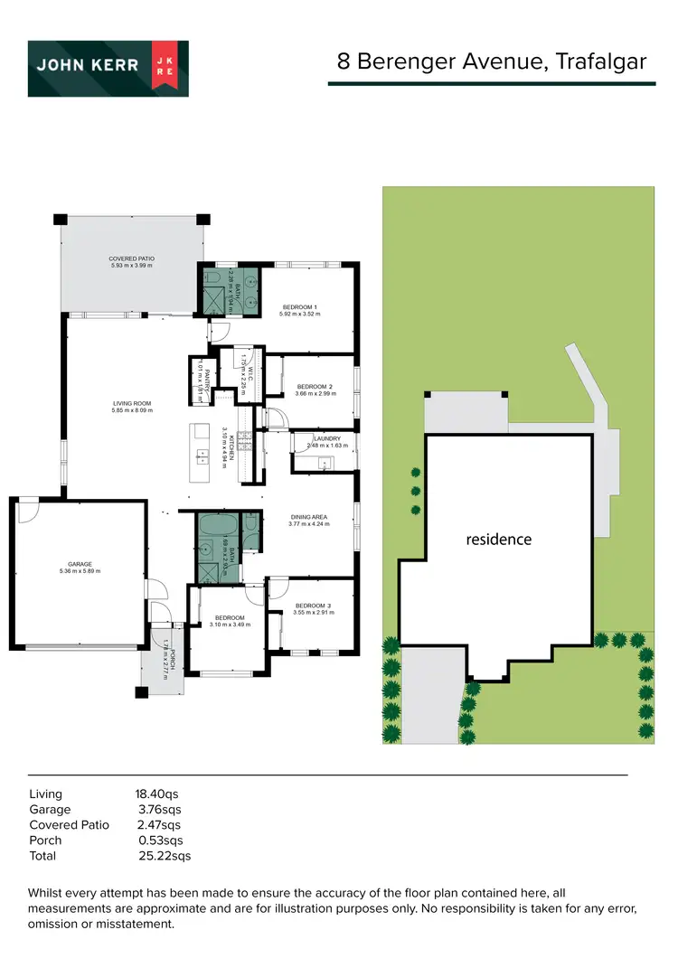 Floorplan of Homely house listing, 8 Berenger Avenue, Trafalgar VIC 3824