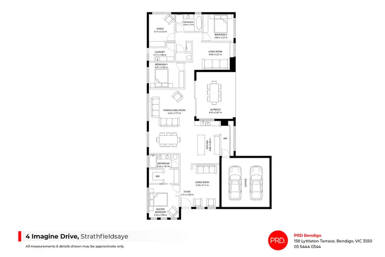 Floorplan of Homely house listing, 4 Imagine Drive, Strathfieldsaye VIC 3551