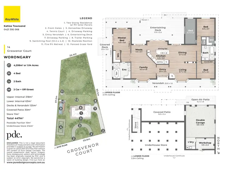 Floorplan of Homely house listing, 14 Grosvenor Court, Worongary QLD 4213