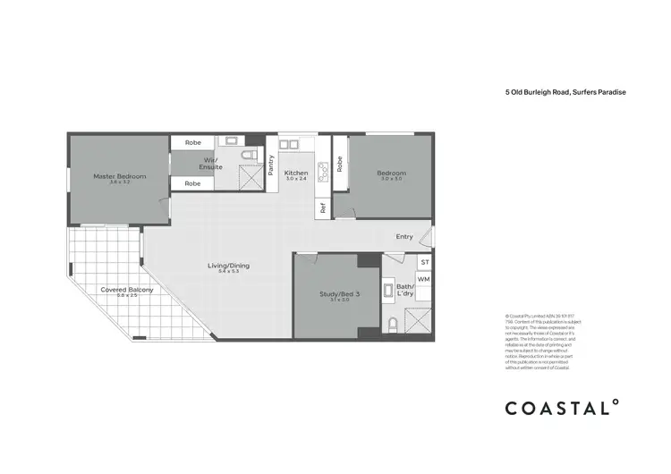 Floorplan of Homely apartment listing, 14/5 Old Burleigh Road, Surfers Paradise QLD 4217