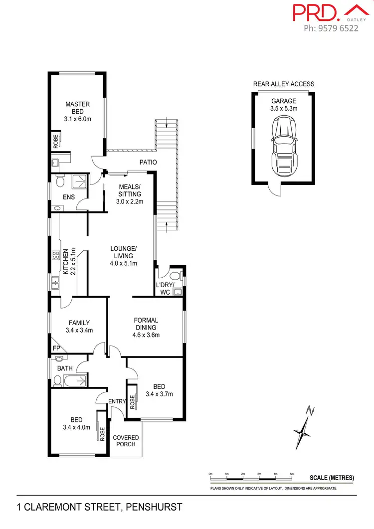 Floorplan of Homely house listing, 1 Claremont Street, Penshurst NSW 2222