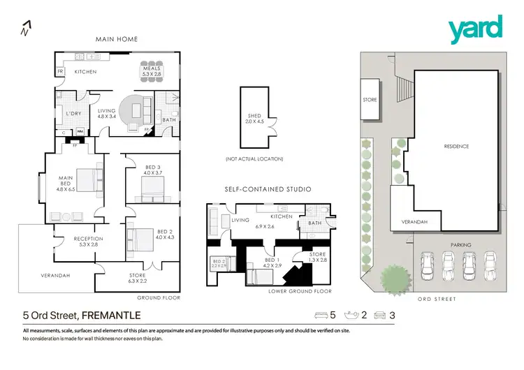 Floorplan of Homely house listing, 5 Ord Street, Fremantle WA 6160