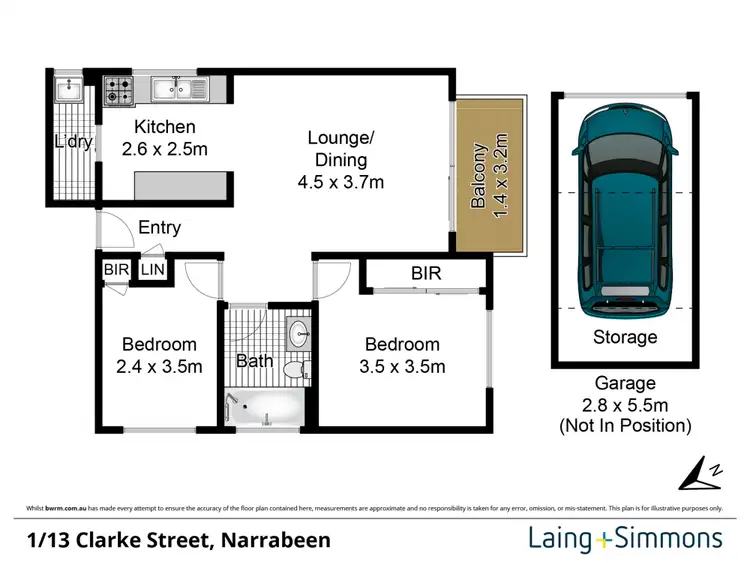 Floorplan of Homely apartment listing, 1/13 Clarke Street, Narrabeen NSW 2101