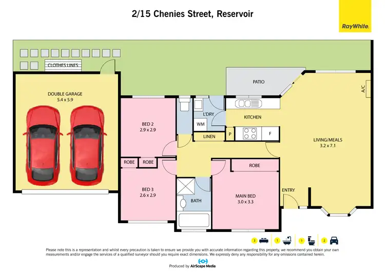 Floorplan of Homely unit listing, 2/15 Chenies Street, Reservoir VIC 3073