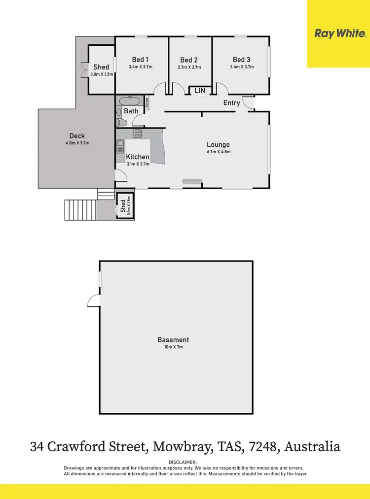 Floorplan of Homely house listing, 34 Crawford Street, Mowbray TAS 7248