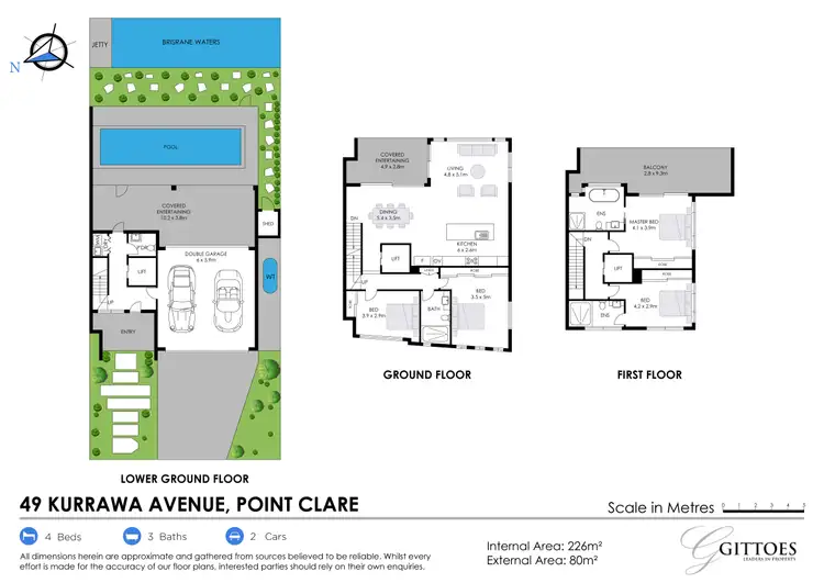 Floorplan of Homely semi-detached listing, 49 Kurrawa Avenue, Point Clare NSW 2250